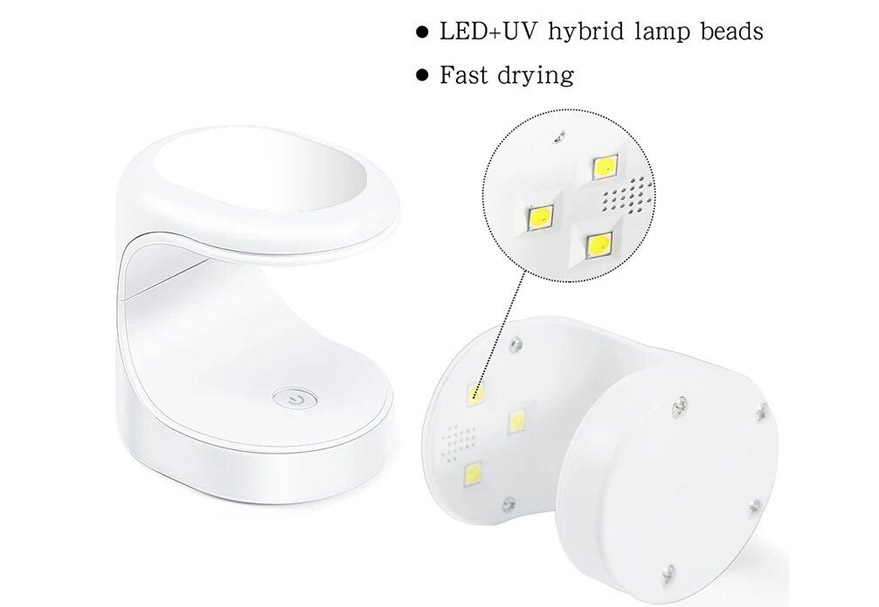 Compact UV LED Nail Dryer Lamp