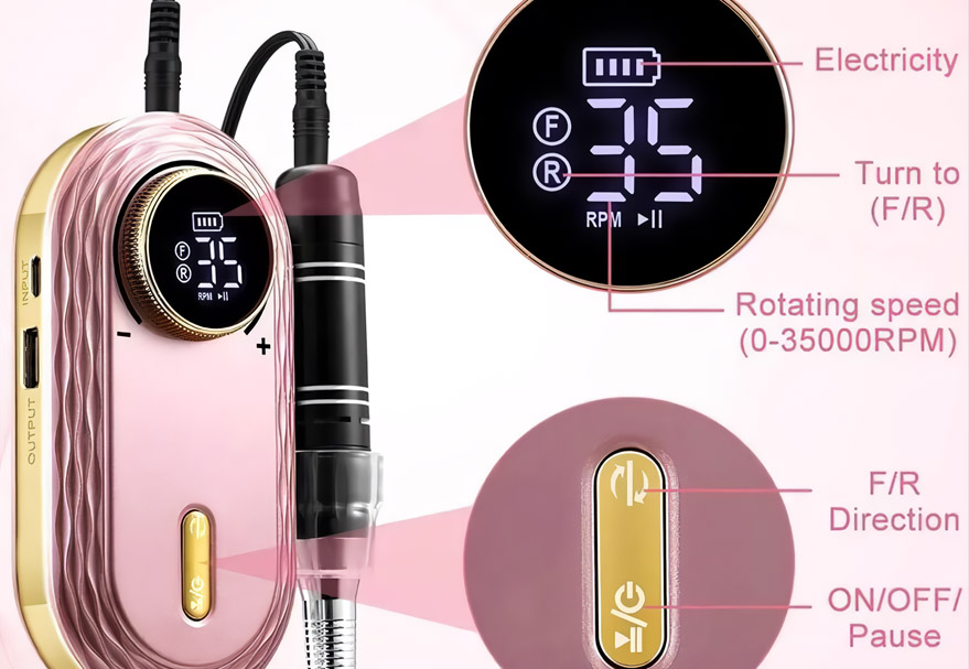 Rechargeable Nail Drill