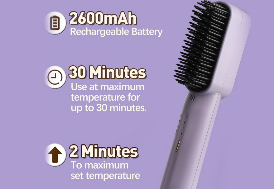 Wireless Hair Straightener Comb